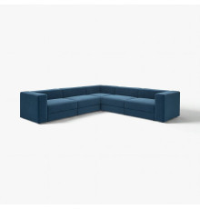 Sofa narożna modułowa, 6-osobowa, Samsala granatowy JÄTTEBO 496.081.91