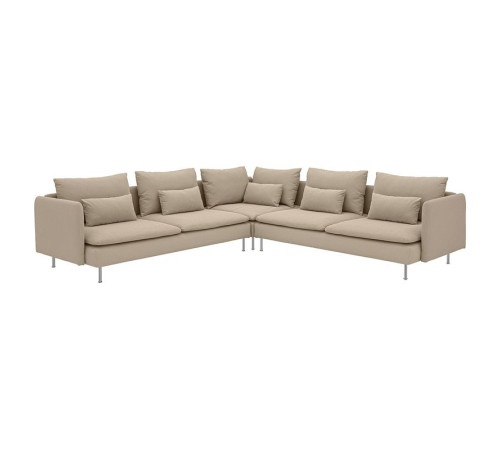Sofa narożna, 6-osobowa, Kelinge beżowy SÖDERHAMN 496.223.28
