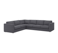 Sofa narożna 5-osobowa, Gunnared średnioszary VIMLE 593.995.78