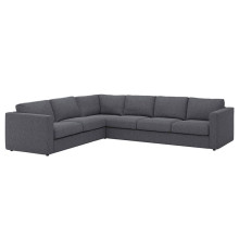 Sofa narożna 5-osobowa, Gunnared średnioszary VIMLE 593.995.78