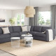 Sofa narożna 5-osobowa, Gunnared średnioszary VIMLE 593.995.78