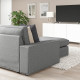 Narożna sofa 5o z szezl, Tibbleby beżowy/szary KIVIK 594.404.79