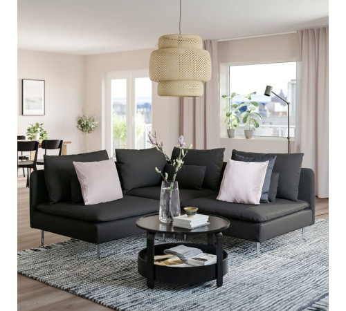 Sofa narożna 3-osobowa, Fridtuna ciemnoszary SÖDERHAMN 594.495.83