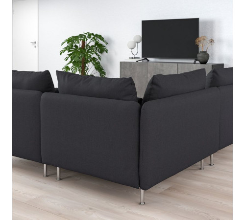 Sofa narożna 3-osobowa, Fridtuna ciemnoszary SÖDERHAMN 594.495.83
