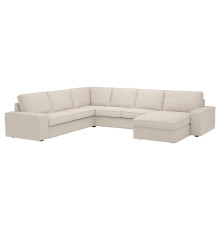 Narożna sofa 5o z szezl, Gunnared beżowy KIVIK 594.847.17