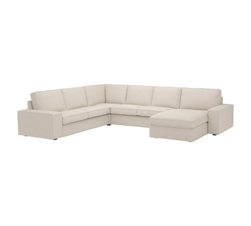 Narożna sofa 5o z szezl, Gunnared beżowy KIVIK 594.847.17