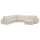 Narożna sofa 5o z szezl, Gunnared beżowy KIVIK 594.847.17