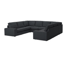 Sofa w kształcie litery U, 6-osob, Tresund antracyt KIVIK 594.943.92