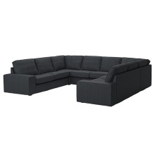 Sofa w kształcie litery U, 6-osob, Tresund antracyt KIVIK 594.943.92