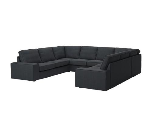 Sofa w kształcie litery U, 6-osob, Tresund antracyt KIVIK 594.943.92