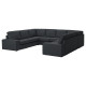 Sofa w kształcie litery U, 6-osob, Tresund antracyt KIVIK 594.943.92