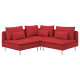 Sofa narożna 3-osobowa, Tonerud czerwony SÖDERHAMN 595.144.13