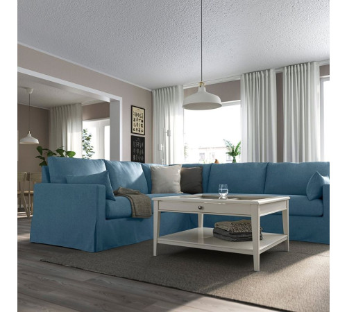 Sofa narożna 4-osobowa, Tallmyra niebieski HYLTARP 595.148.42