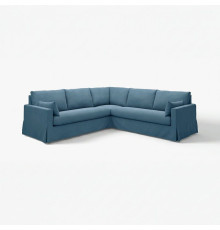 Угловой диван на 4 места, цвет Tallmyra blue, HILTARP 595.148.42