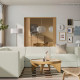 Sofa narożna modułowa, 6-osobowa, Axvall kremowy JÄTTEBO 596.081.95