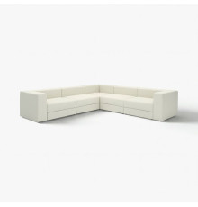Sofa narożna modułowa, 6-osobowa, Axvall kremowy JÄTTEBO 596.081.95