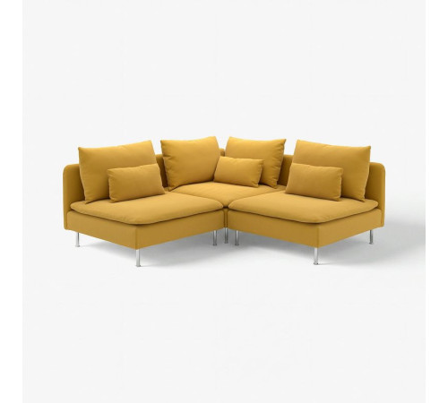 Sofa narożna 3-osobowa, Kelinge ciemnożółty SÖDERHAMN 596.221.63