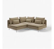 Sofa narożna 3-osobowa, Johanneshov brązowobeżowy SÖDERHAMN 596.221.82