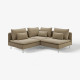 Sofa narożna 3-osobowa, Johanneshov brązowobeżowy SÖDERHAMN 596.221.82