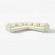 Sofa narożna, 6-osobowa, Johanneshov kremowy SÖDERHAMN 596.223.23