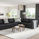 Sofa narożna 5-osobowa, Grann/Bomstad czarny VIMLE 693.067.48