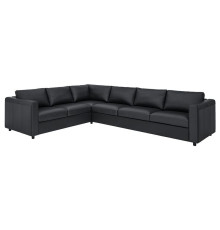 Sofa narożna 5-osobowa, Grann/Bomstad czarny VIMLE 693.067.48