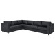 Sofa narożna 5-osobowa, Grann/Bomstad czarny VIMLE 693.067.48