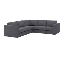 Sofa narożna 4-osobowa, Gunnared średnioszary VIMLE 693.994.79