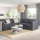 Sofa narożna 4-osobowa, Gunnared średnioszary VIMLE 693.994.79