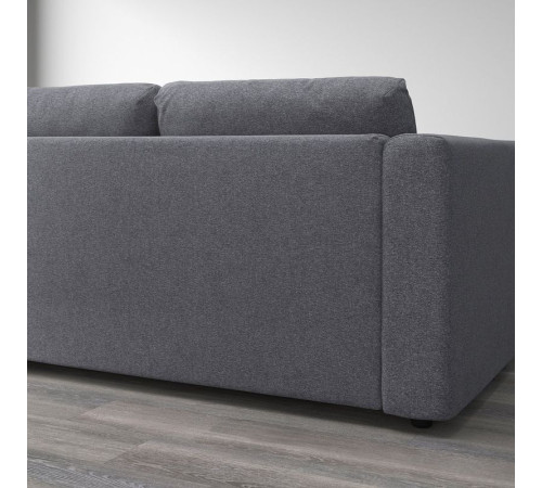 Sofa narożna 4-osobowa, Gunnared średnioszary VIMLE 693.994.79