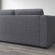 Sofa narożna 4-osobowa, Gunnared średnioszary VIMLE 693.994.79