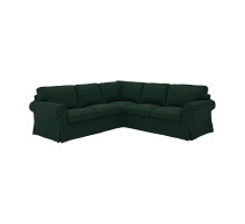 Sofa narożna 4-osobowa, Tallmyra ciemnozielony EKTORP 694.362.31