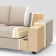 Sofa narożna 4-osobowa, z szerokimi podłokietnikami/Djuparp ciemnozielononiebieski VIMLE 694.367.78