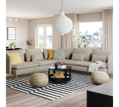 Sofa narożna, 6-osobowa, Fridtuna jasnobeżowy SÖDERHAMN 694.496.67
