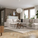 Narożna sofa 5o z szezl, Tresund jasnobeżowy KIVIK 694.828.69