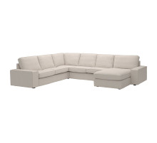 Narożna sofa 5o z szezl, Tresund jasnobeżowy KIVIK 694.828.69