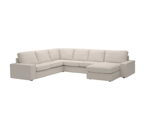 Narożna sofa 5o z szezl, Tresund jasnobeżowy KIVIK 694.828.69