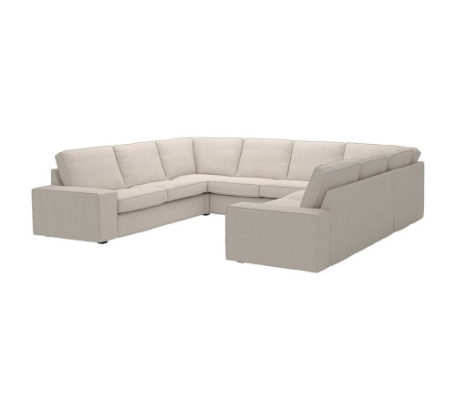 Sofa w kształcie litery U, 6-osob, Tresund jasnobeżowy KIVIK 694.943.96