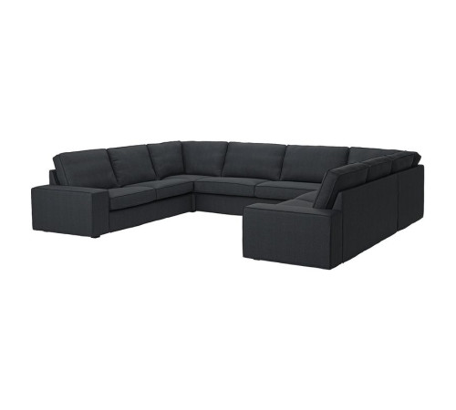 Sofa w kształcie lit U, 7-osobowa, Tresund antracyt KIVIK 694.944.00