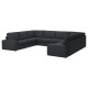 Sofa w kształcie lit U, 7-osobowa, Tresund antracyt KIVIK 694.944.00