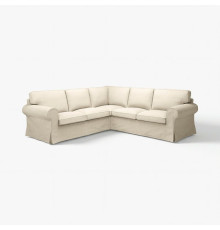 Sofa narożna 4-osobowa, Kilanda jasnobeżowy EKTORP 695.089.92