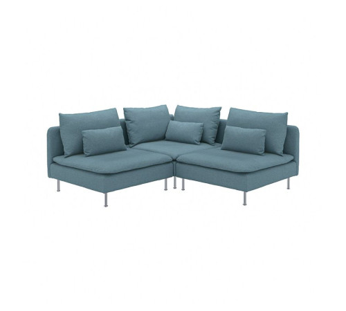 Sofa narożna 3-osobowa, Fridtuna ciemny szaroniebieski SÖDERHAMN 696.221.72
