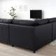 Sofa narożna 4-osobowa, Grann/Bomstad czarny VIMLE 793.067.19
