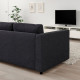 Sofa narożna 5-osobowa, Hillared antracyt VIMLE 794.343.59
