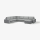 Sofa narożna 6-osobowa z szezl, Tibbleby beżowy/szary KIVIK 794.404.83