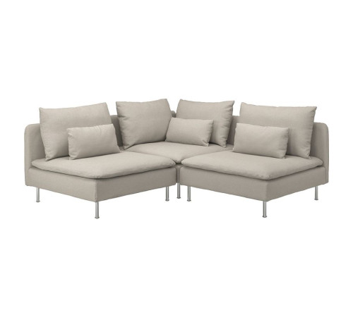 Sofa narożna 3-osobowa, Fridtuna jasnobeżowy SÖDERHAMN 794.496.57