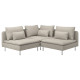 Sofa narożna 3-osobowa, Fridtuna jasnobeżowy SÖDERHAMN 794.496.57