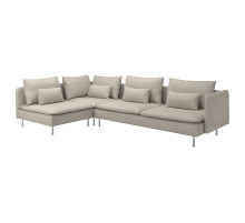 Sofa narożna 4-osobowa, z otwartym końcem/Fridtuna jasnobeżowy SÖDERHAMN 794.496.62