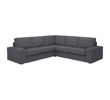 Sofa narożna 4-osobowa, Gunnared średnioszary KIVIK 794.847.35