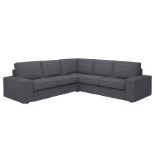 Sofa narożna 4-osobowa, Gunnared średnioszary KIVIK 794.847.35